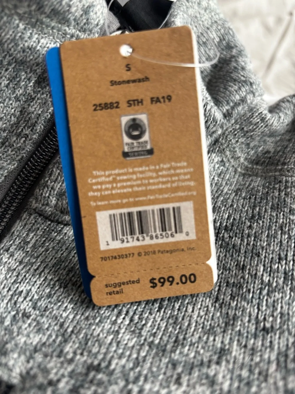Patagonia Gray Fleece Vest - Mens/Unisex - Picture 3 of 6